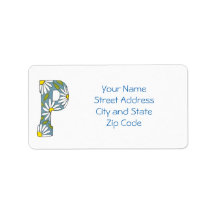 Daisy Address Label to Personalise or Customise