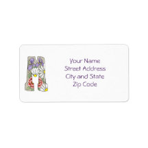 Daisy Address Label to Personalise or Customise