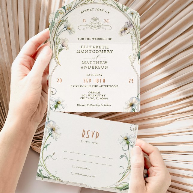 Daisy All in One Wedding Invitation by Mucha (Creator Uploaded)