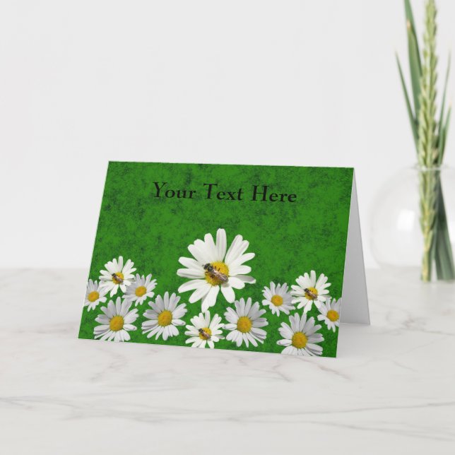 Daisy and Bee Template card (Front)