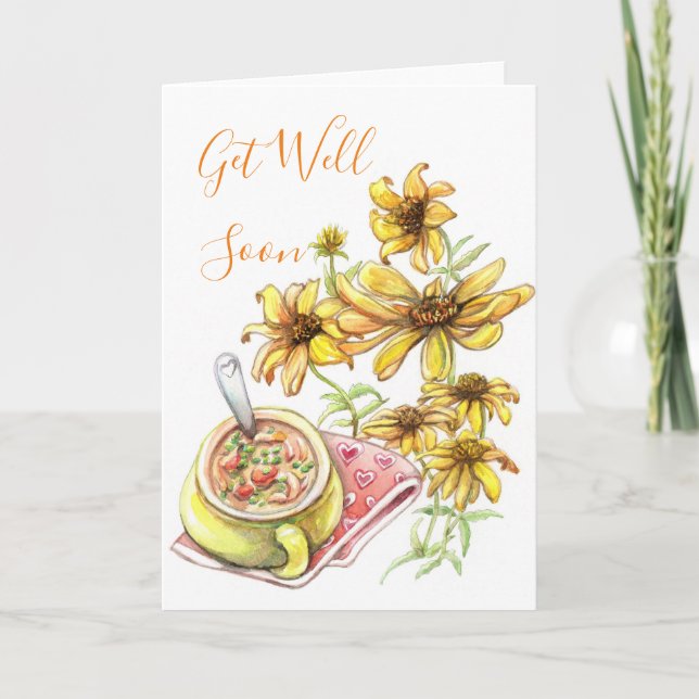 Daisy and Soup Card (Front)