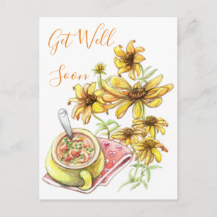 Daisy and Soup Postcard