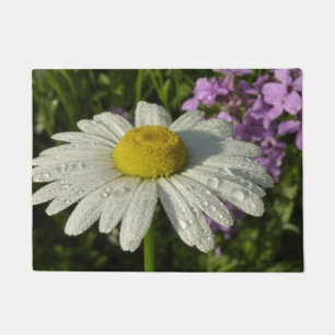 Daisy and Summer Lilac Botanical Doormat
