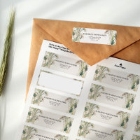 Daisy Art Deco Return Address Labels