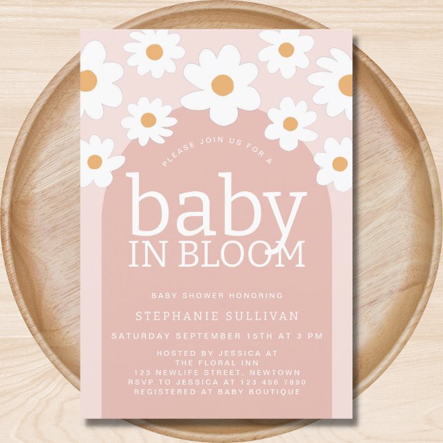 Daisy Baby in Bloom Girl Baby Shower Invitation (Creator Uploaded)