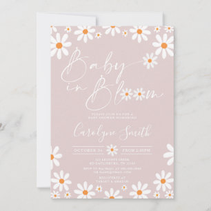 Daisy Baby in bloom Girl Baby Shower Invitation