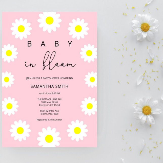 Daisy - Baby in bloom  Invitation (Creator Uploaded)