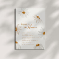 Daisy Baby In Bloom Rustic Fall Boho Baby Shower