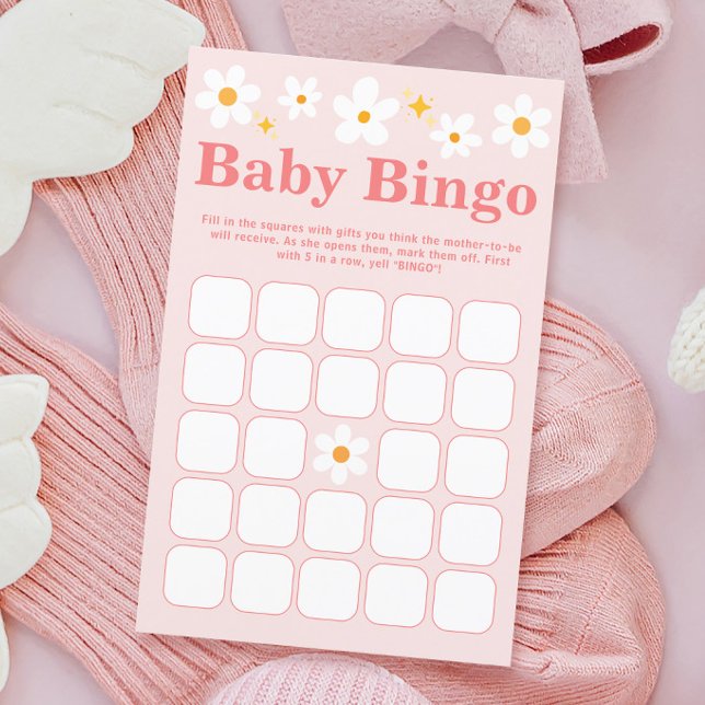 Daisy Baby In Bloom Spring Baby Shower Bingo Game (Creator Uploaded)
