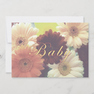 Daisy Baby Invitation or Birth Announcement