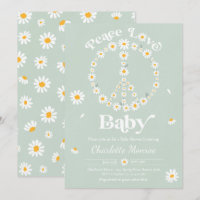 Daisy Baby Shower Bohemian Peace Love Baby Shower 