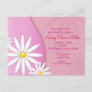 Daisy Baby Shower Invitation