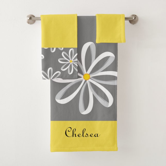 Daisy Bath Towel Set (Insitu)