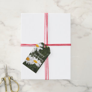 Daisy Birthday Gift Topper Tags