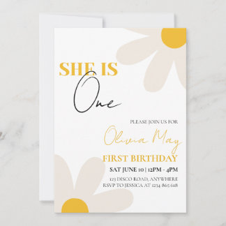 Daisy Birthday Invitation