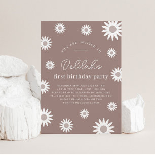 Daisy Birthday Invitation