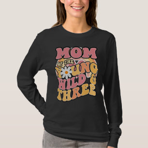 Daisy Birthday Mum Young Wild & 3 Boho 3rd Birthda T-Shirt