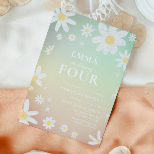 Daisy Birthday Party Invitation