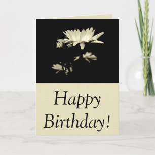 Daisy - Black and White Card