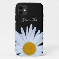 Daisy Black White Script Case-Mate iPhone Case