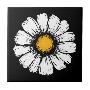Daisy Bloom Ceramic Tile