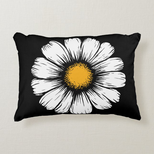 Daisy Bloom Decorative Cushion (Front)