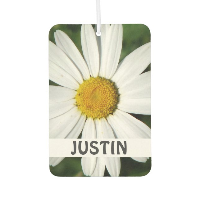 Daisy Bloom seamless pattern + your ideas Car Air Freshener (Front)