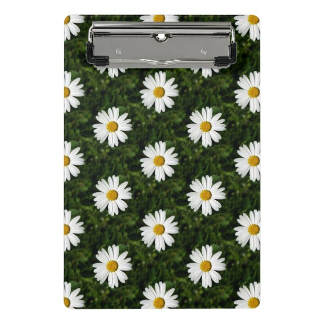 Daisy Bloom seamless pattern + your ideas Mini Clipboard (Front)