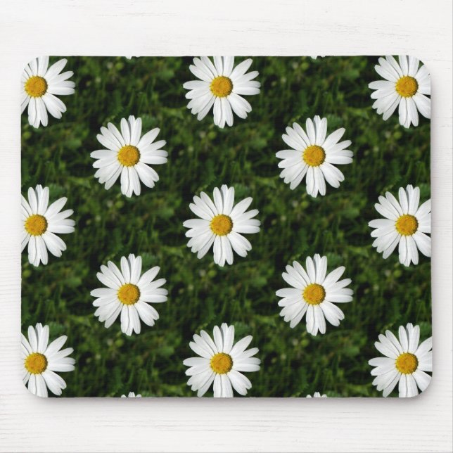 Daisy Bloom seamless pattern + your ideas Mouse Pad (Front)