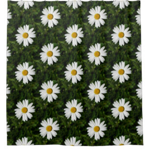 Daisy Bloom seamless pattern + your ideas Shower Curtain