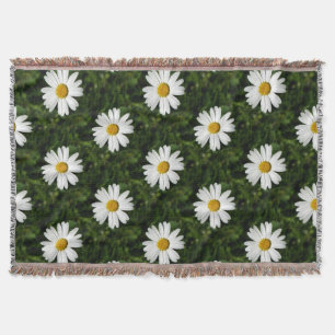 Daisy Bloom seamless pattern + your ideas Throw Blanket
