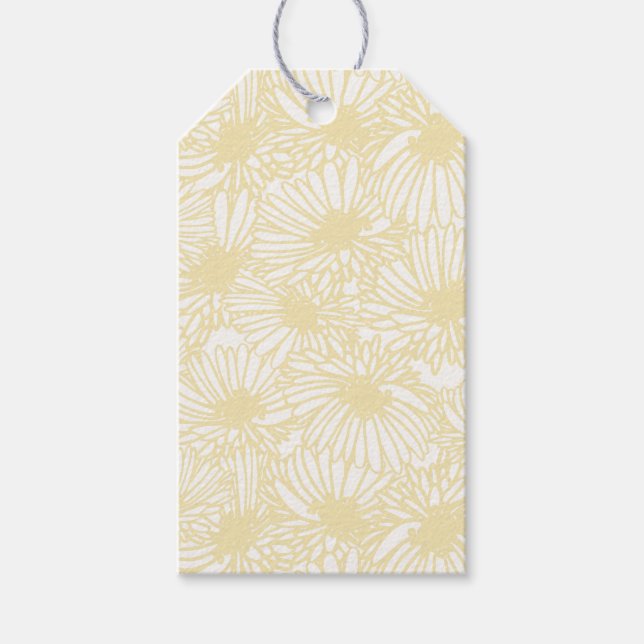 Daisy Blooms - Buttercream Gift Tags (Front)