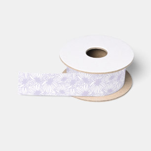 Daisy Blooms - Dusty Lavender Satin Ribbon