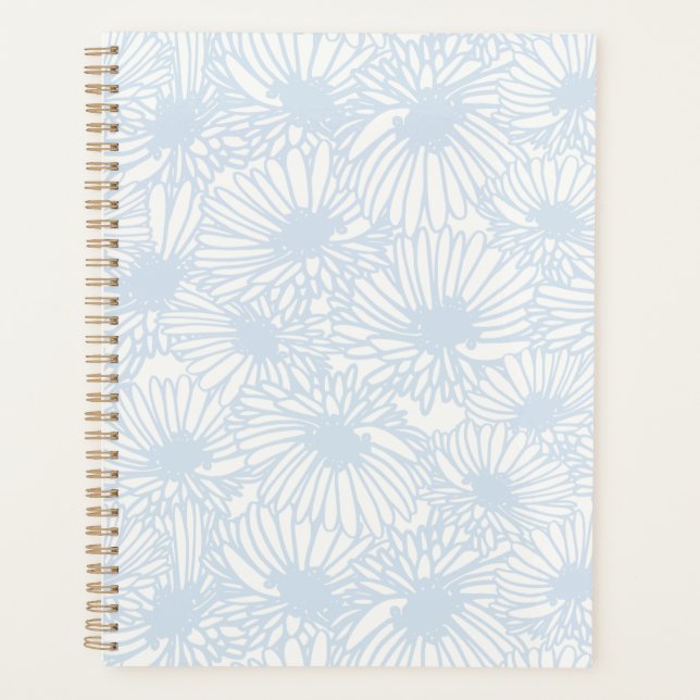 Daisy Blooms - Powder Blue Planner (Front)