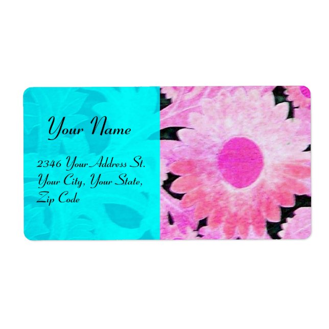 DAISY , blue turquase pink black (Front)