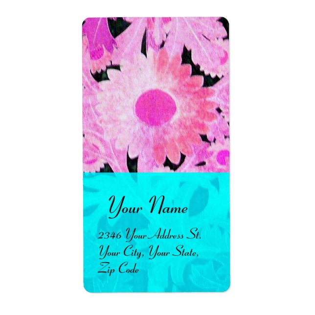 DAISY , blue turquase pink black (Front)