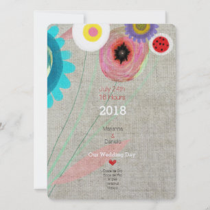 Daisy Boho Chic Invitation