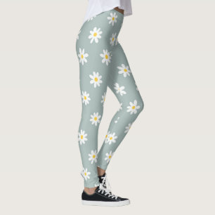 Daisy Boho Floral Leggings