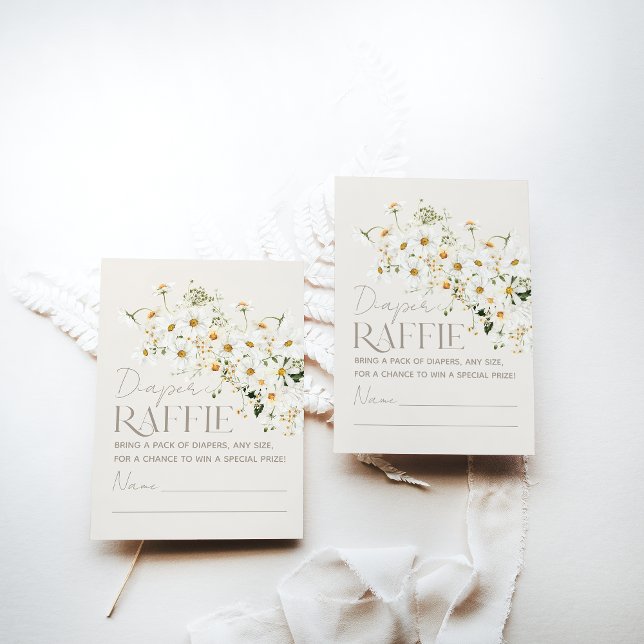 Daisy Boho Wildflower Rustic Baby Shower Enclosure Card (Creator Uploaded)