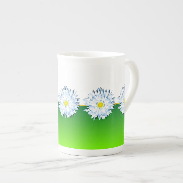 Daisy Bone China Mug (Front Right)