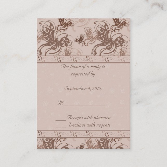 Daisy Border RSVP Card (Front)