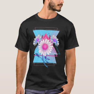 Daisy Botanical Garden Vaporwave 90s Daisy Flower T-Shirt