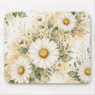 Daisy Botanical Mouse Pad
