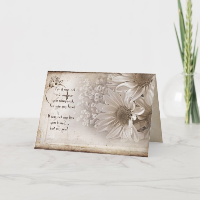 Daisy bouquet with romance card (Front)