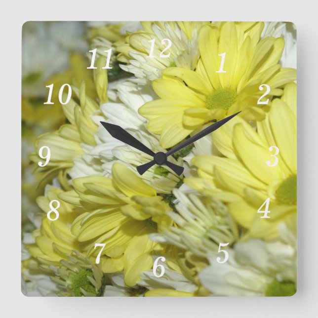 Daisy Bouquets Wall Clock (Front)