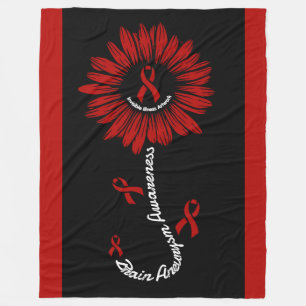 Daisy...Brain Aneurysm Fleece Blanket