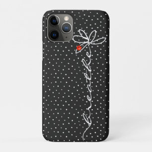 daisy breathe text with lady bug iPhone 11 pro case