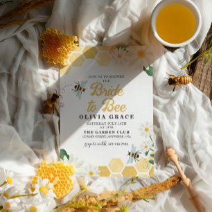 Daisy Bride to Bee bridal shower Invitation
