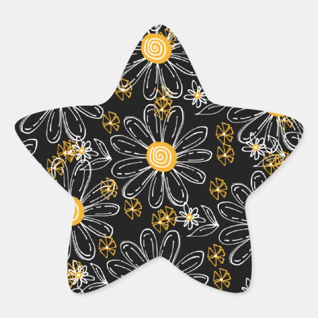 Daisy Bubbles Star Sticker (Front)