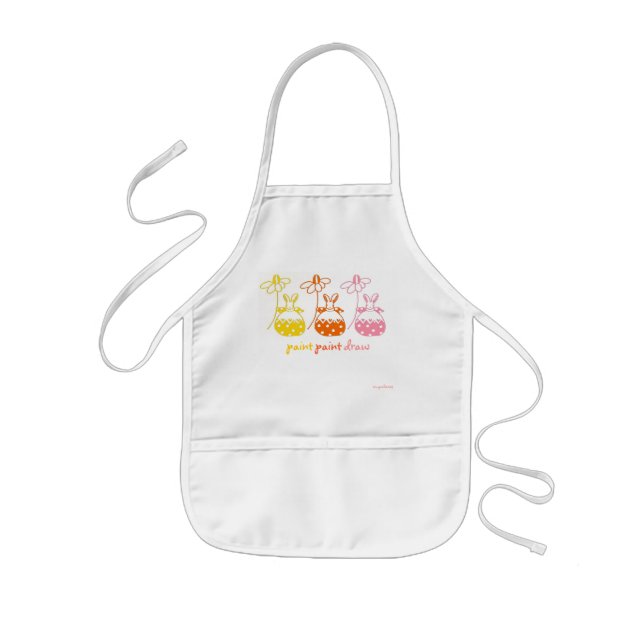 daisy bunny pastel apron (Front)